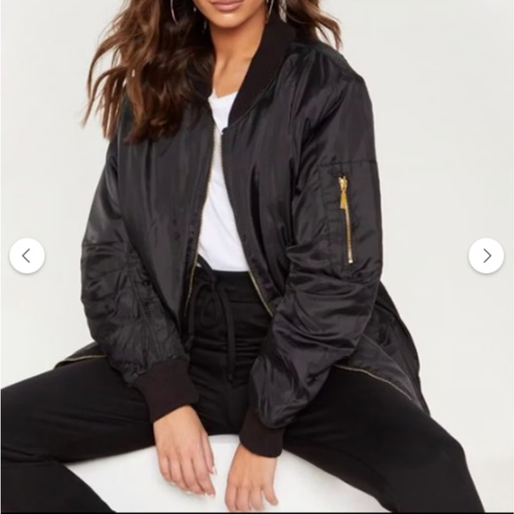 Wet Seal Jackets & Blazers - Vintage Wet Seal Size Small Bomber Jacket - Black 90s y2k Retro Biker Classic